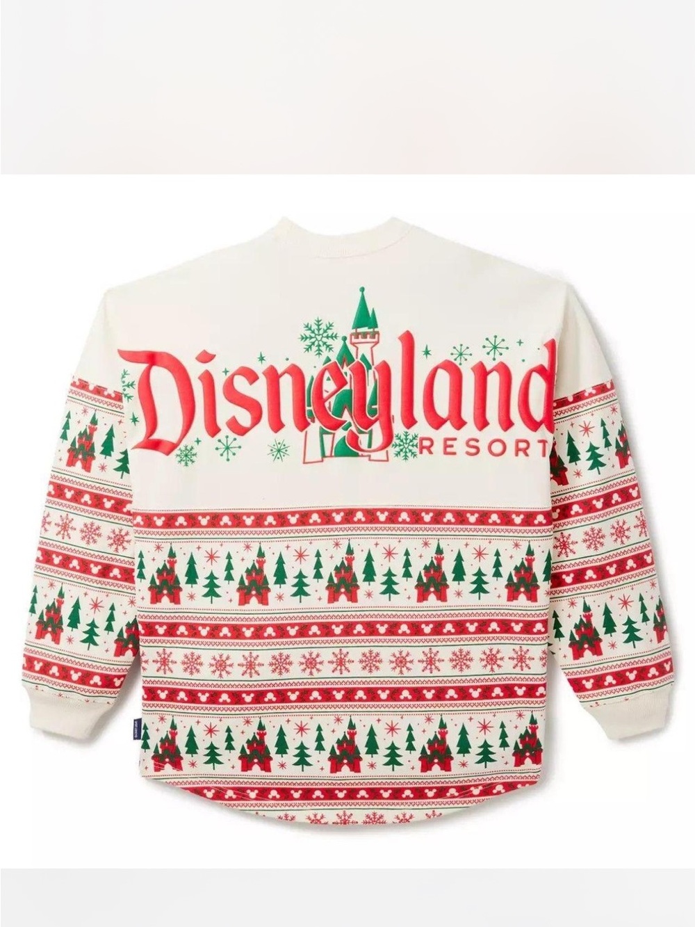 Disneyland 2025 Holiday Christmas Spirit Jersey Fair Isle Kids XS size 4 NEW $70